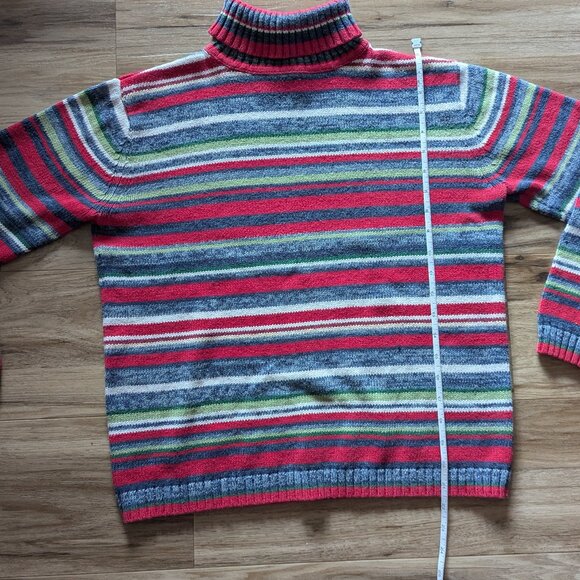 Tiara Striped Turtleneck Sweater, S - Picture 5 of 5